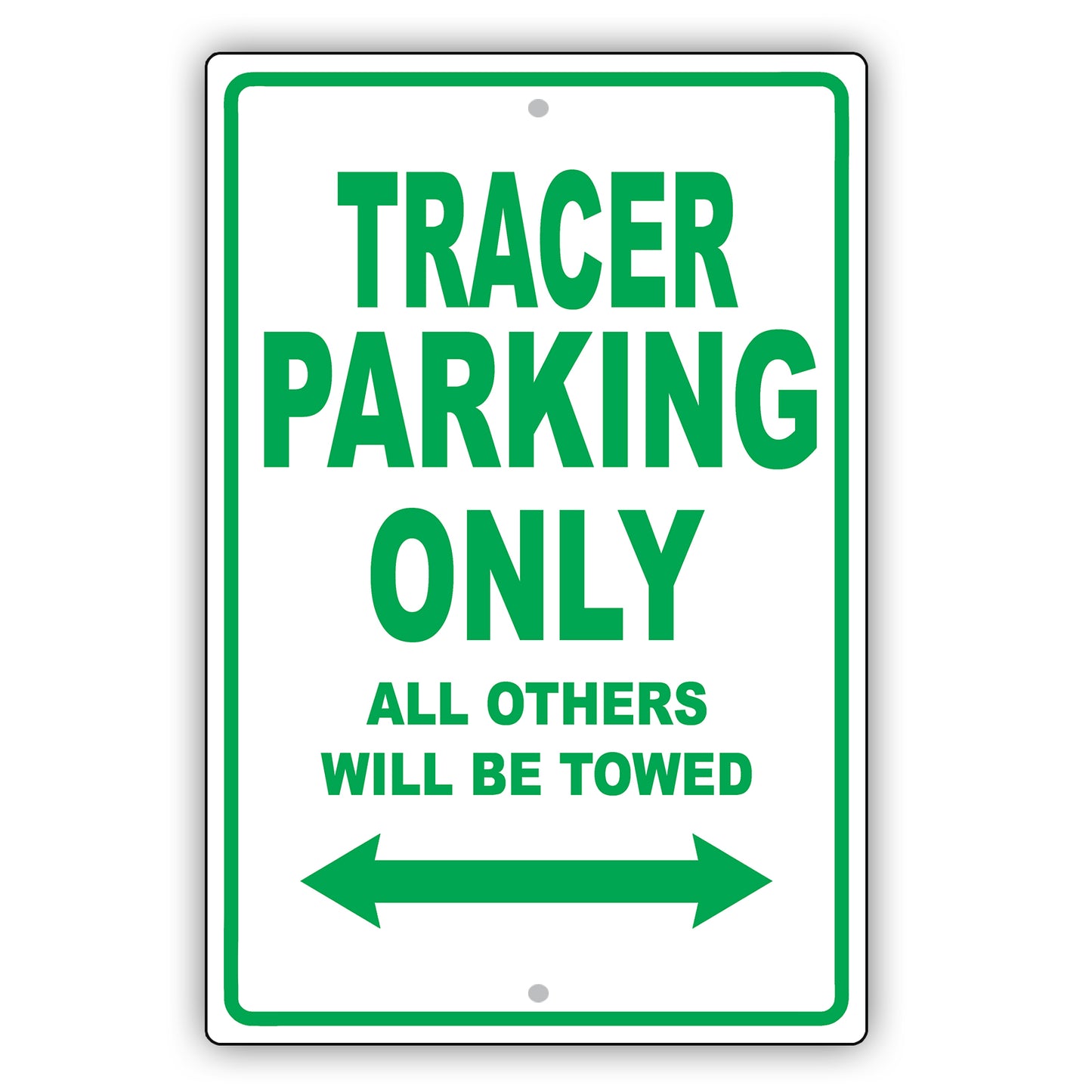Mercury Tracer Parking Only All Others Will Be Towed Aluminum Decor Garage Sign