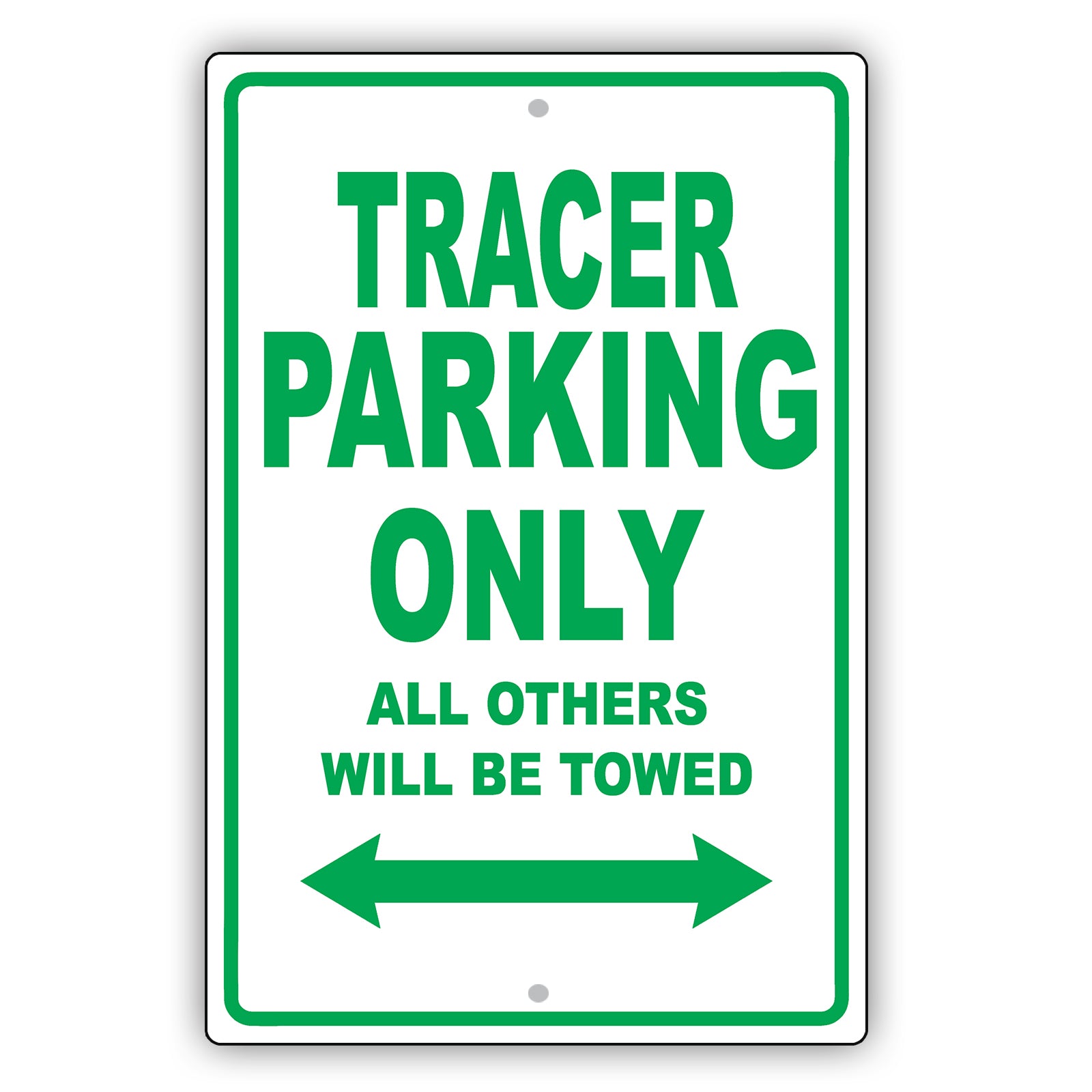 Mercury Tracer Parking Only All Others Will Be Towed Aluminum Decor Garage Sign