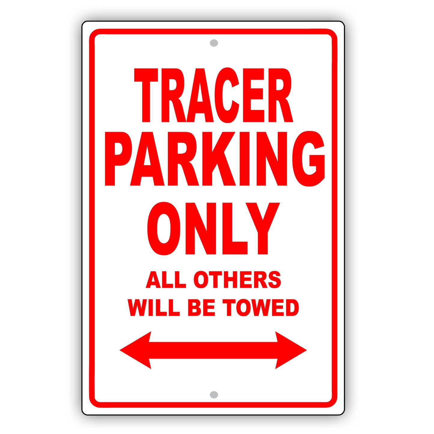 Mercury Tracer Parking Only All Others Will Be Towed Aluminum Decor Garage Sign