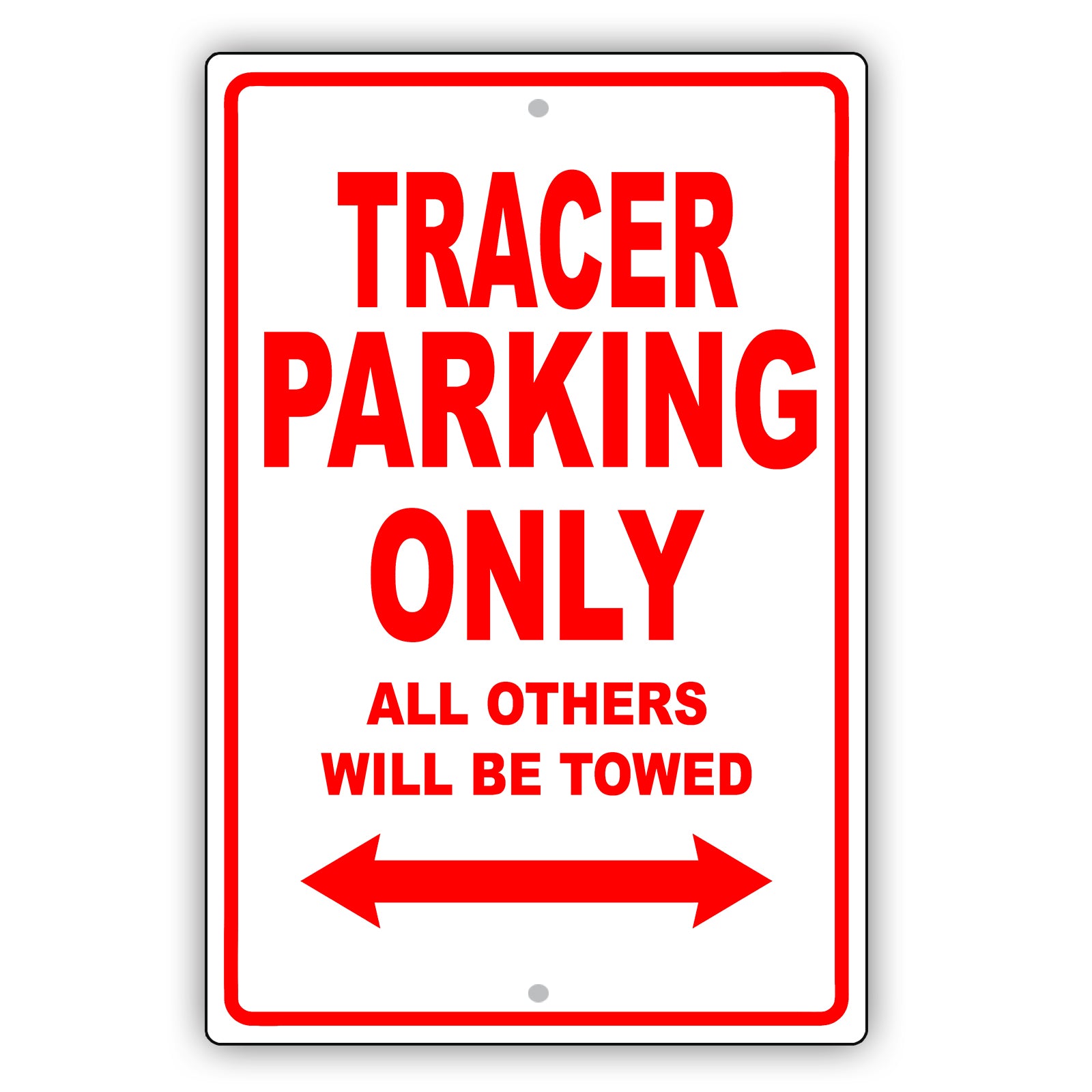 Mercury Tracer Parking Only All Others Will Be Towed Aluminum Decor Garage Sign