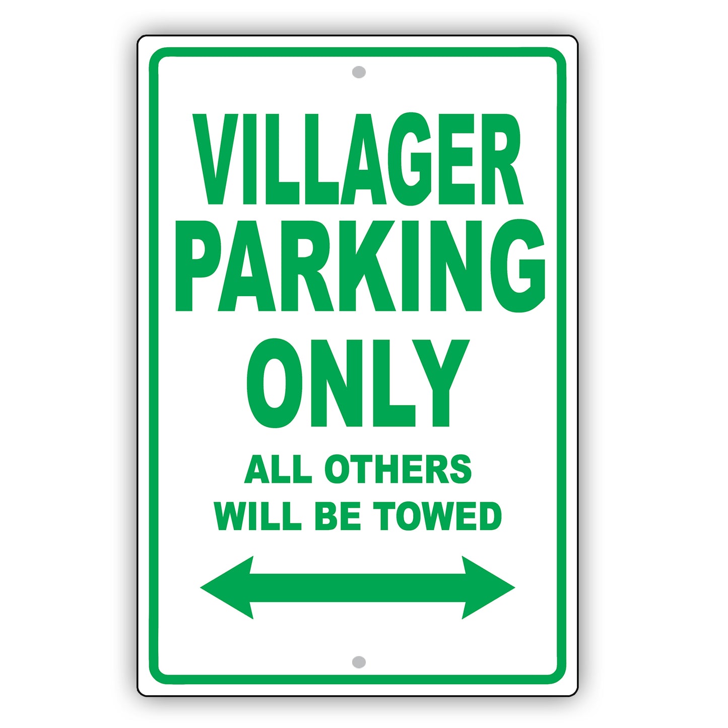 Mercury Villager Parking Only All Others Will Be Towed Aluminum Decor Garage Sign