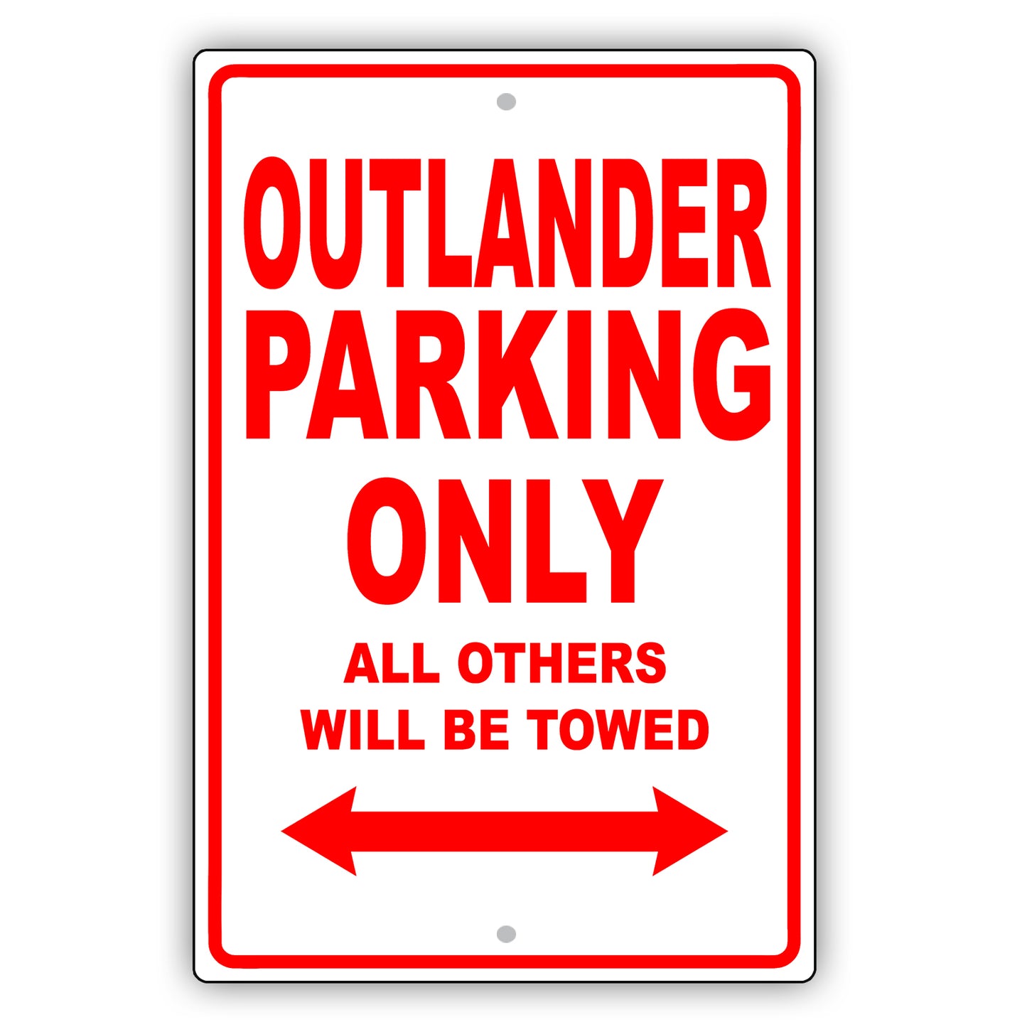 Mistsubishi Outlander Parking Only Others Will Be Towed Aluminum Decor Garage Sign