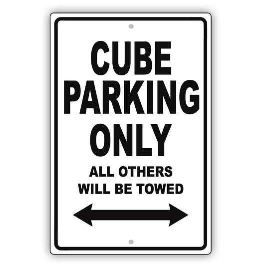 Nissan Cube Parking Only All Others Will Be Towed Aluminum Decor Garage Sign