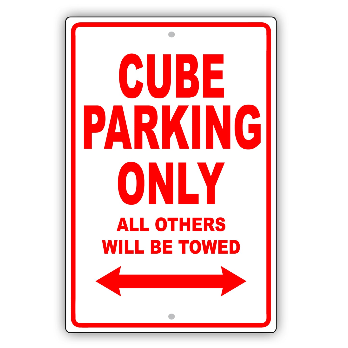 Nissan Cube Parking Only All Others Will Be Towed Aluminum Decor Garage Sign