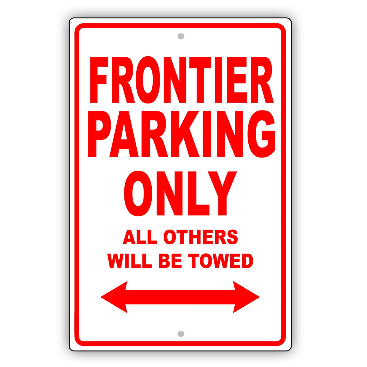Nissan Frontier Parking Only All Others Will Be Towed Aluminum Decor Garage Sign