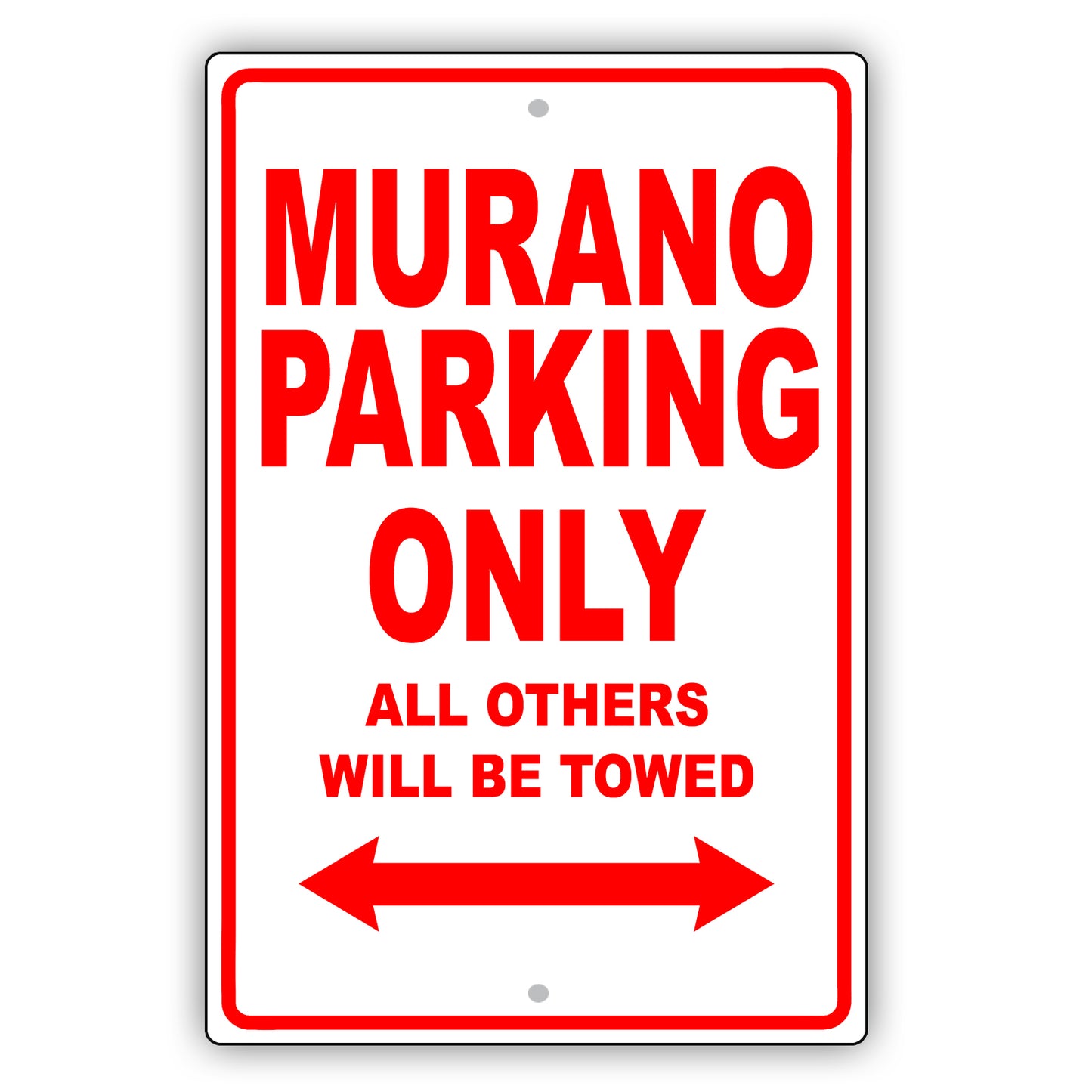 Nissan Murano Parking Only All Others Will Be Towed Aluminum Decor Garage Sign