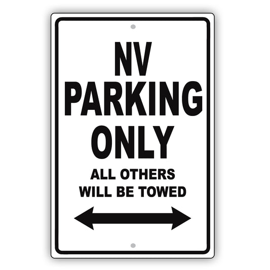 Nissan Nv Parking Only All Others Will Be Towed Aluminum Decor Garage Sign