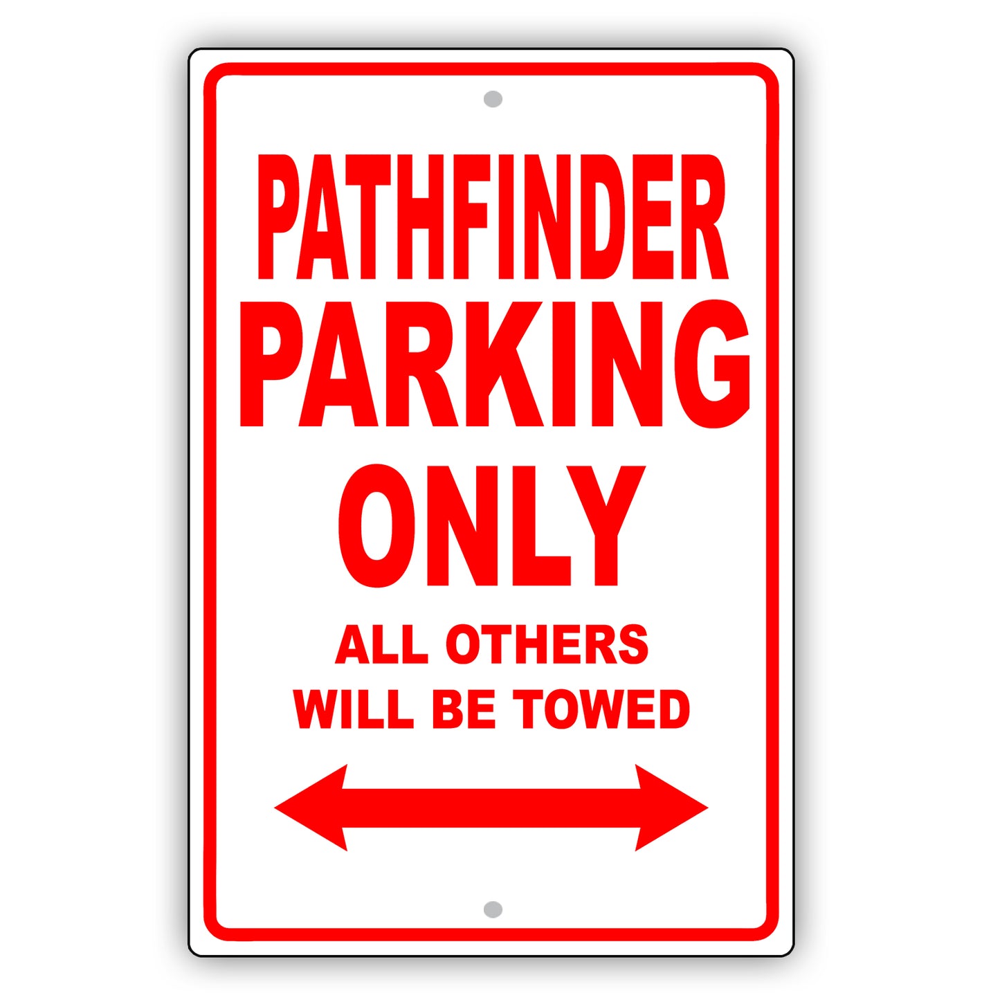 Nissan Pathfinder Parking Only All Others Will Be Towed Aluminum Decor Garage Sign
