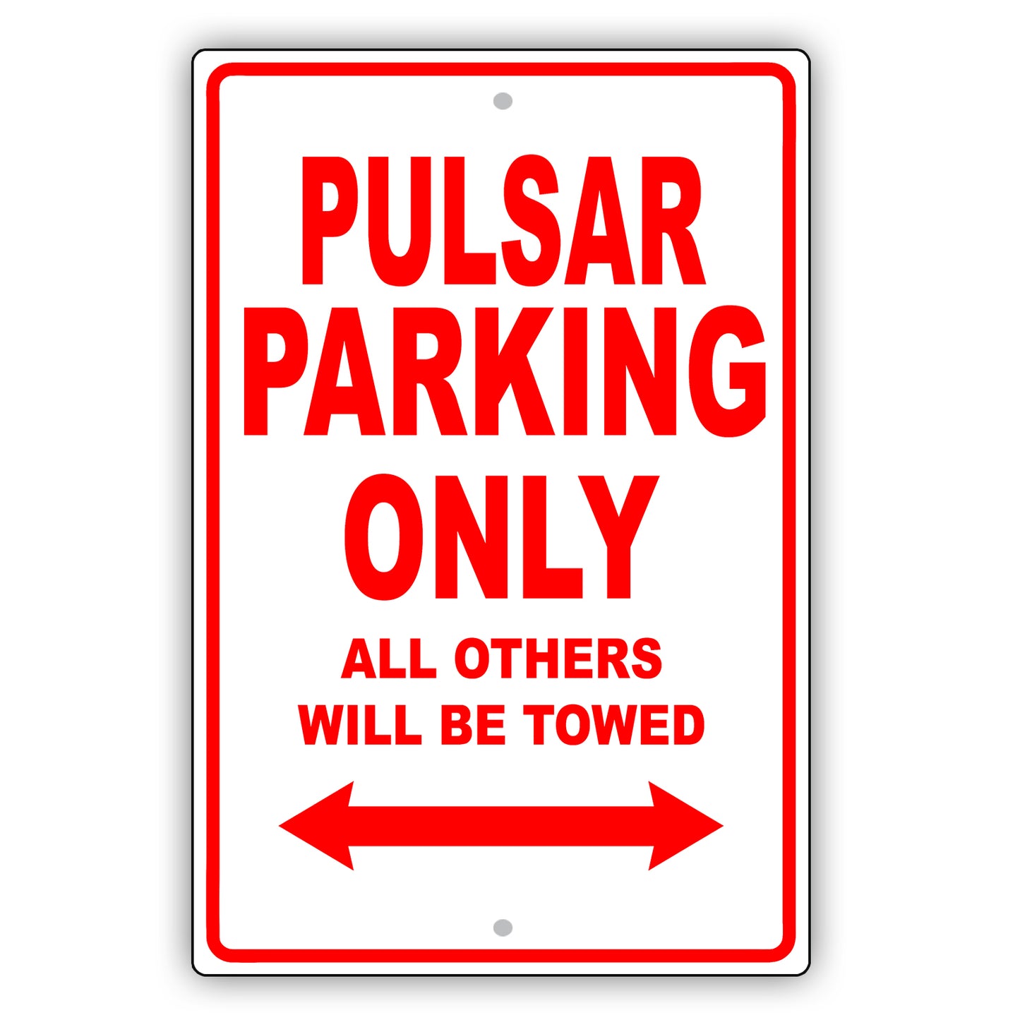 Nissan Pulsar Parking Only All Others Will Be Towed Aluminum Decor Garage Sign