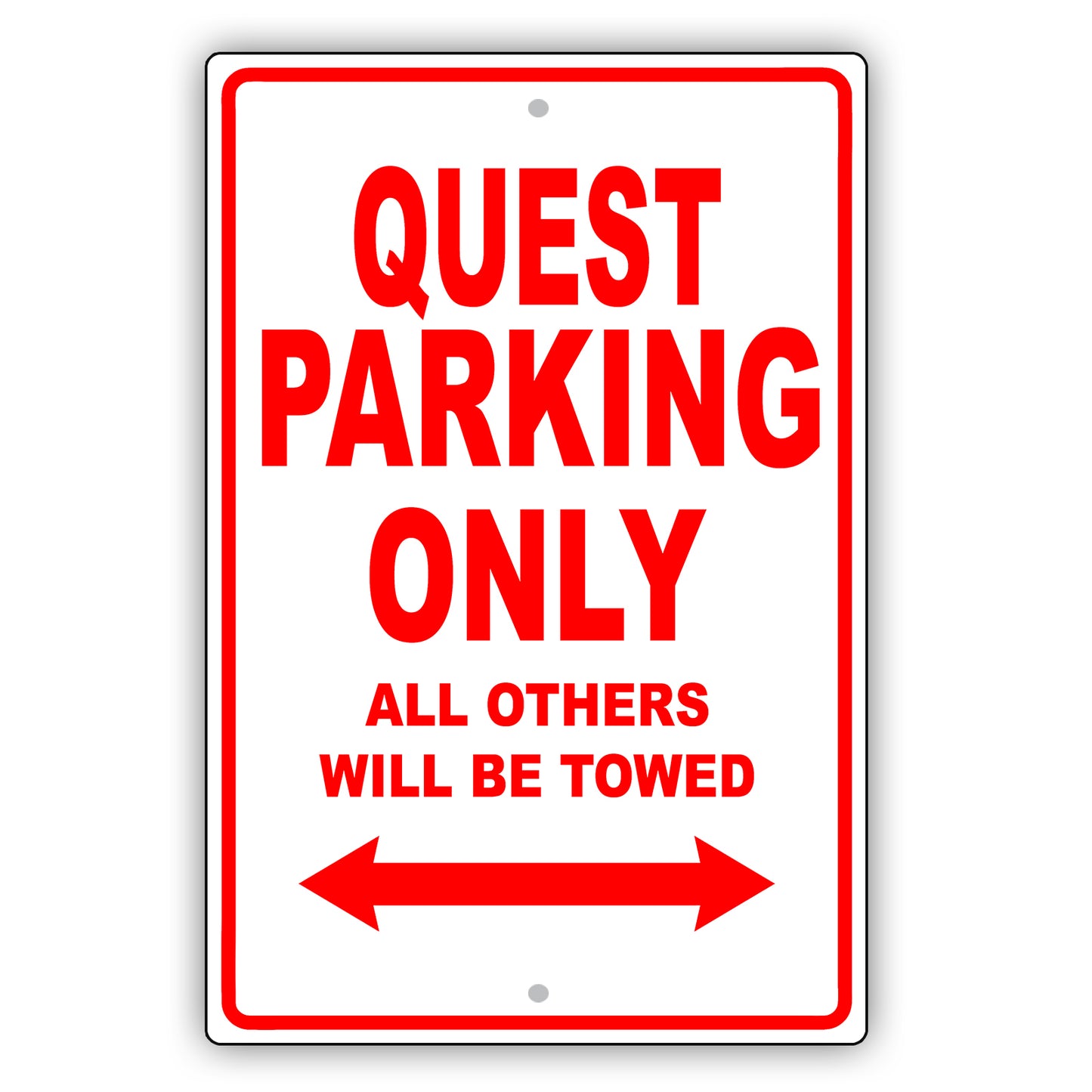 Nissan Quest Parking Only All Others Will Be Towed Aluminum Decor Garage Sign