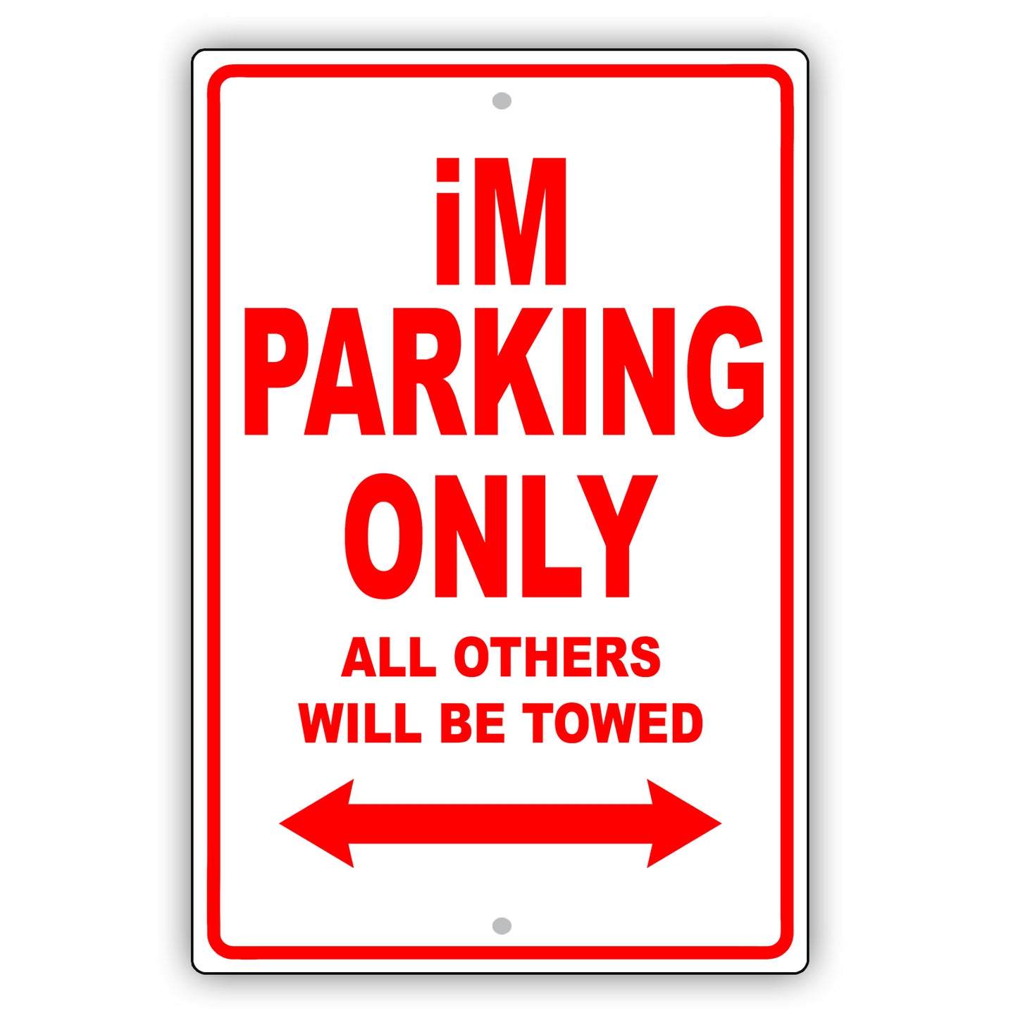 Scion Im Parking Only All Others Will Be Towed Aluminum Decor Garage Sign
