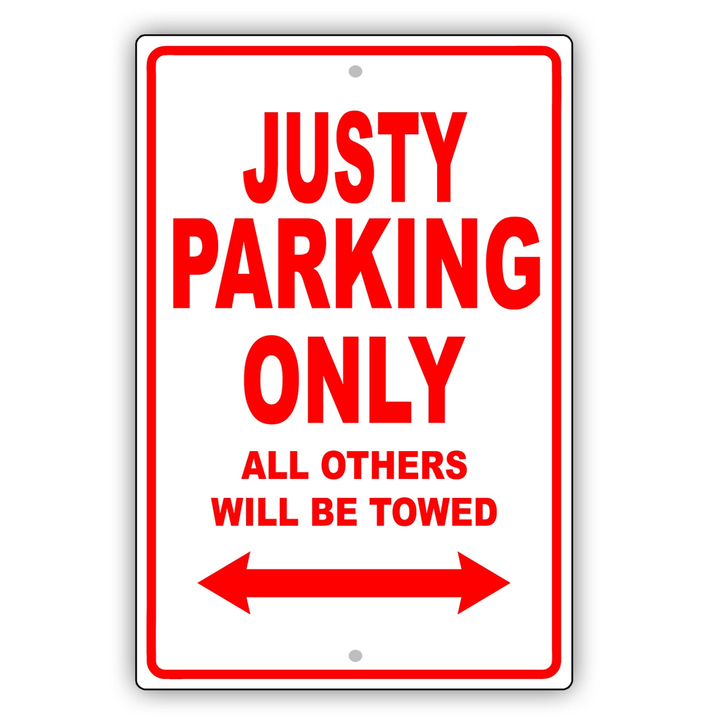 Subaru Justy Parking Only All Others Will Be Towed Aluminum Decor Garage Sign