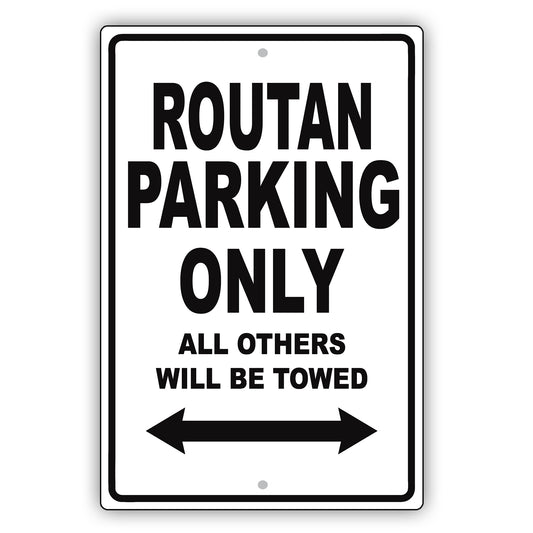 Volkswagen Routan Parking Only All Others Will Be Towed Aluminum Decor Garage Sign