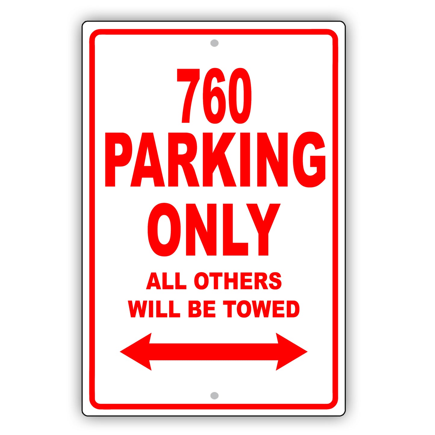 Volvo 760 Parking Only All Others Will Be Towed Aluminum Decor Garage Sign