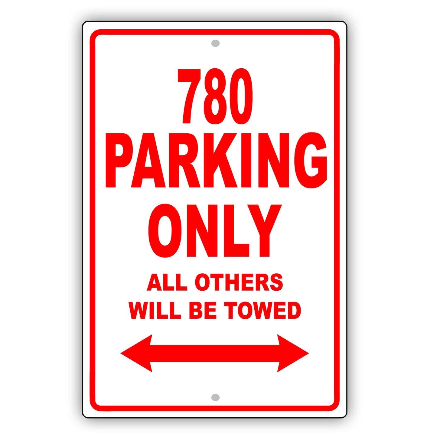 Volvo 780 Parking Only All Others Will Be Towed Aluminum Decor Garage Sign
