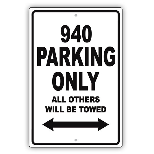 Volvo 940 Parking Only All Others Will Be Towed Aluminum Decor Garage Sign