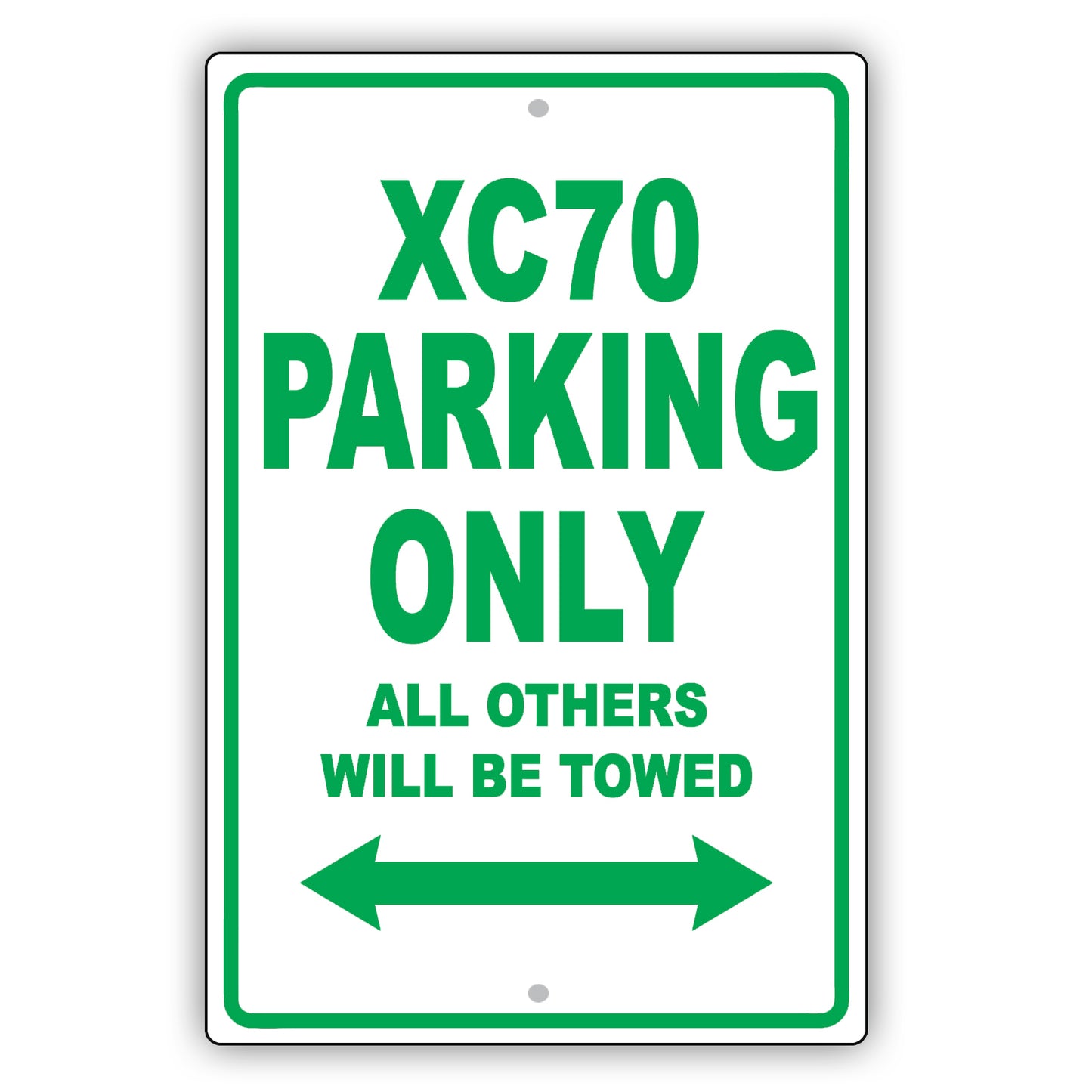 Volvo Xc70 Parking Only All Others Will Be Towed Aluminum Decor Garage Sign