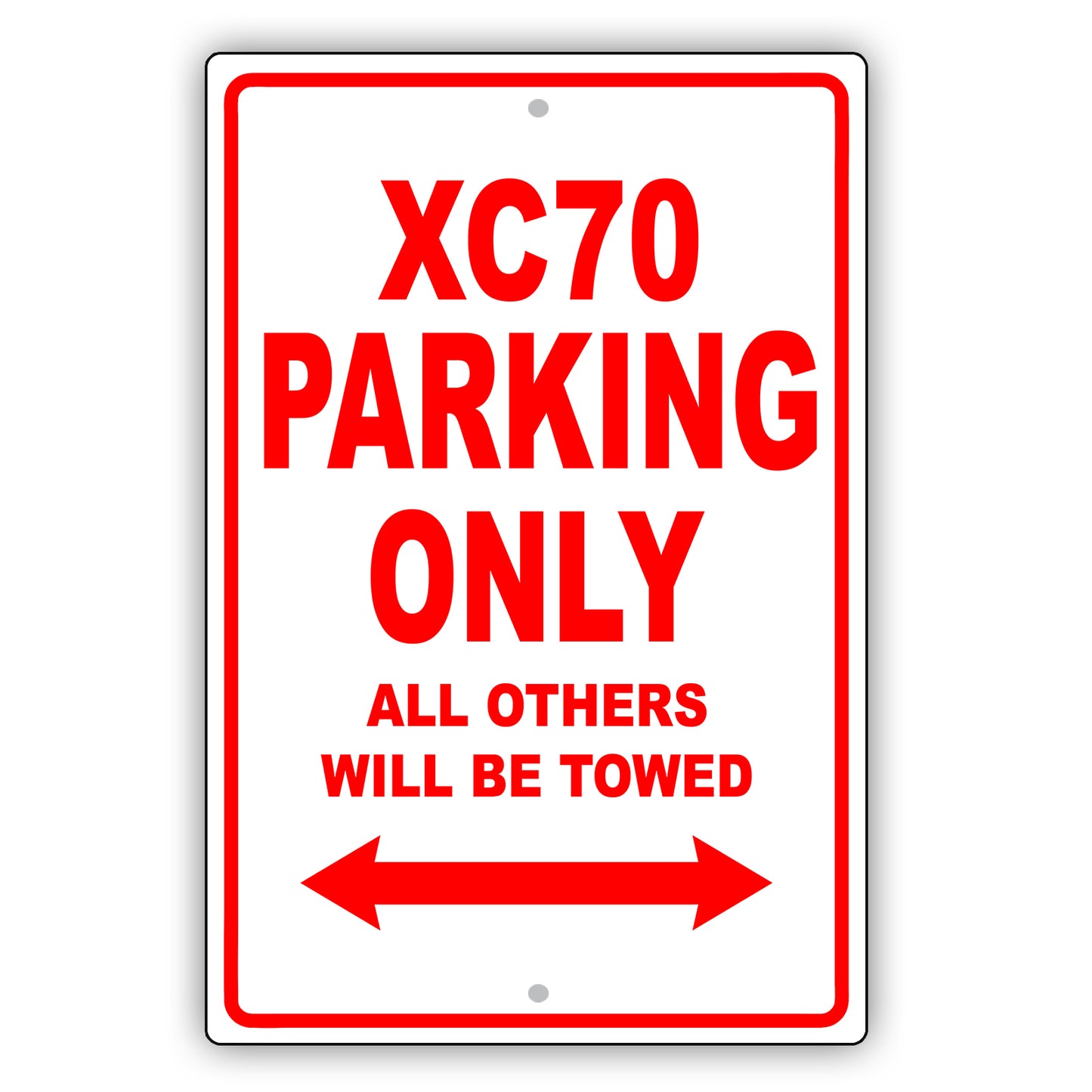 Volvo Xc70 Parking Only All Others Will Be Towed Aluminum Decor Garage Sign