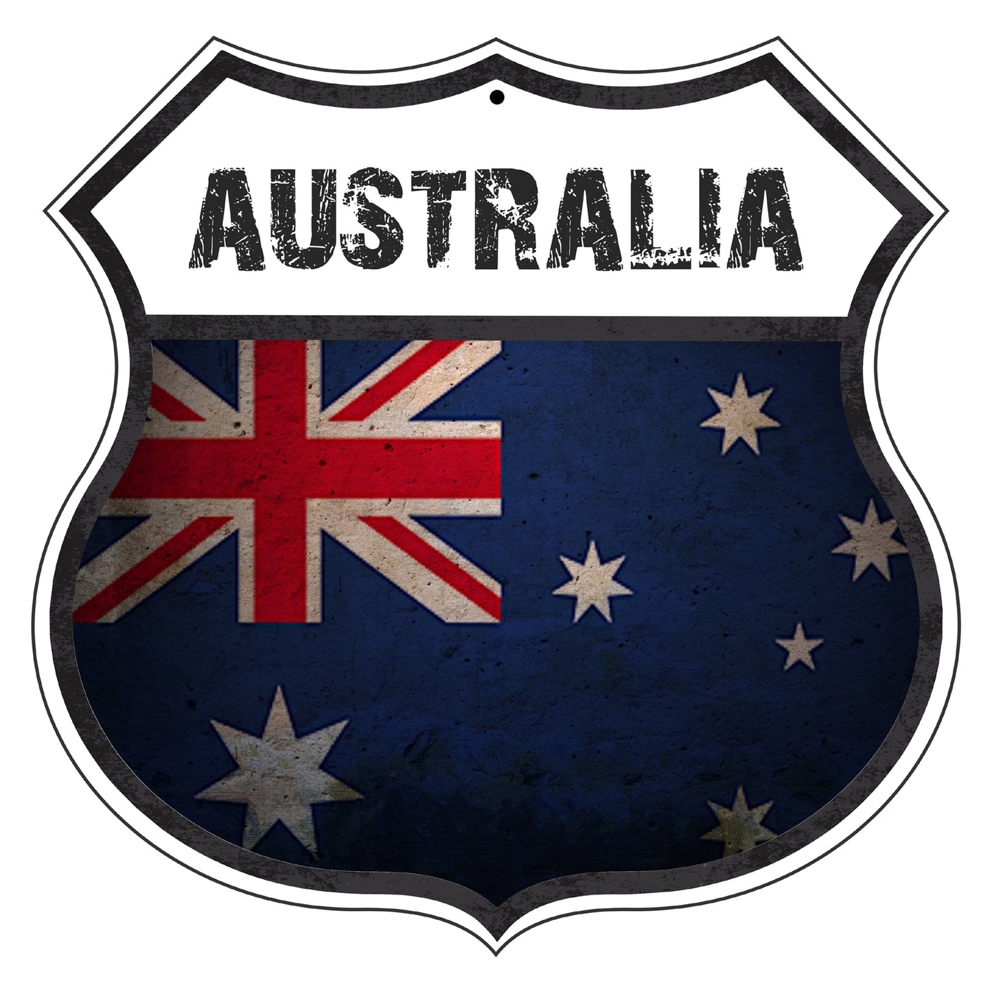 Australia Flag Shield Sign