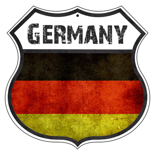 Germany Flag Shield Sign