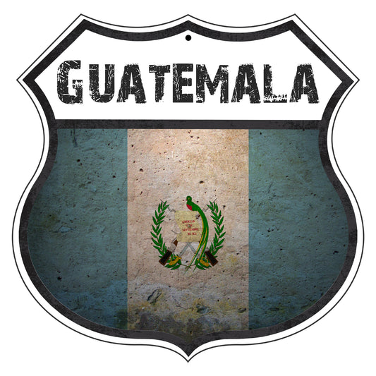 Guatemala Flag Shield Sign