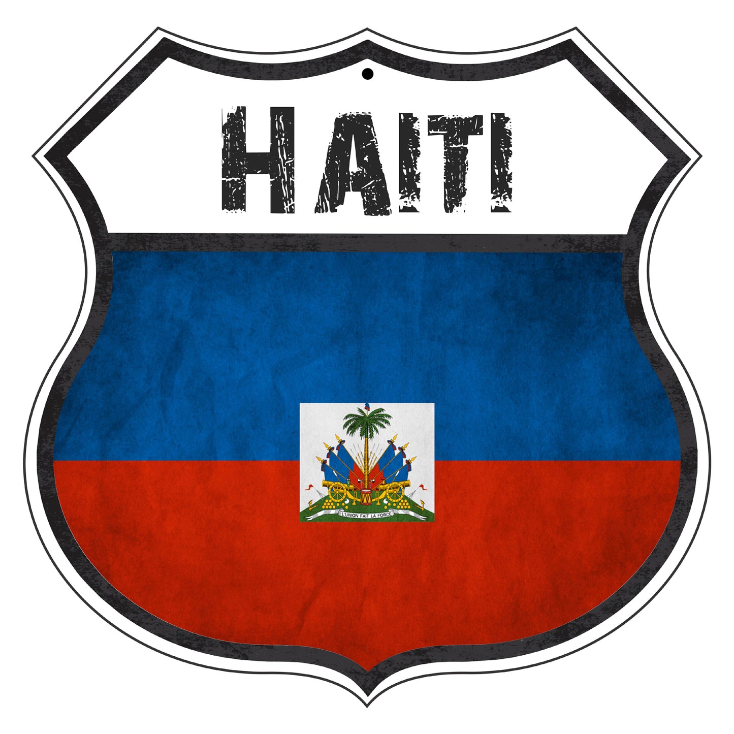 Haiti Flag Shield Sign
