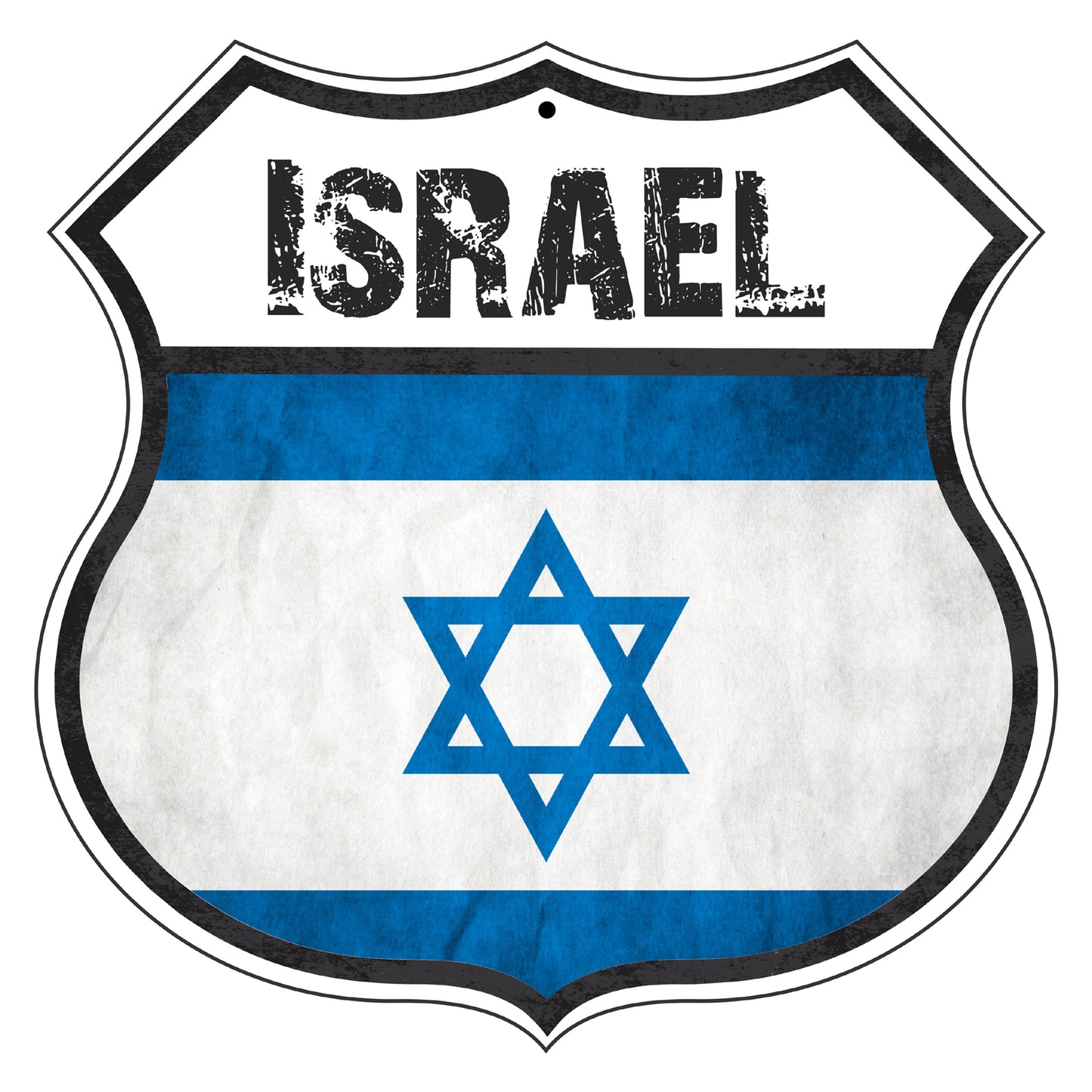 Israel Flag Shield Sign