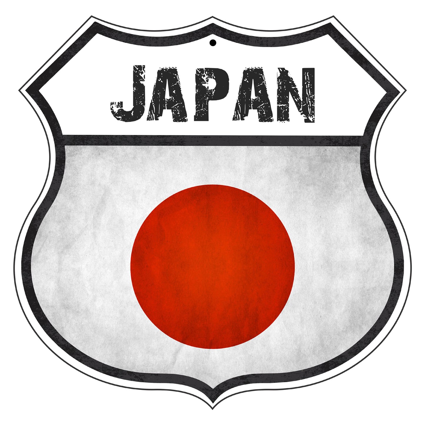 Japan Flag Shield Sign