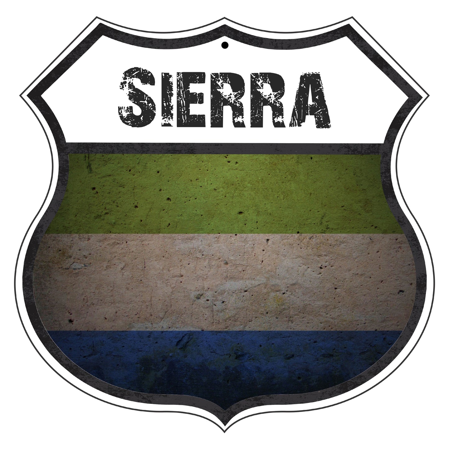 Sierra Flag Shield Sign