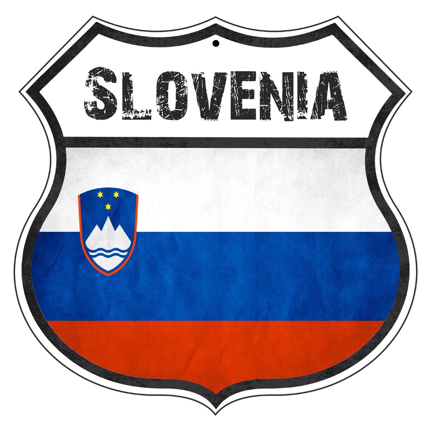 Slovenia Flag Shield Sign