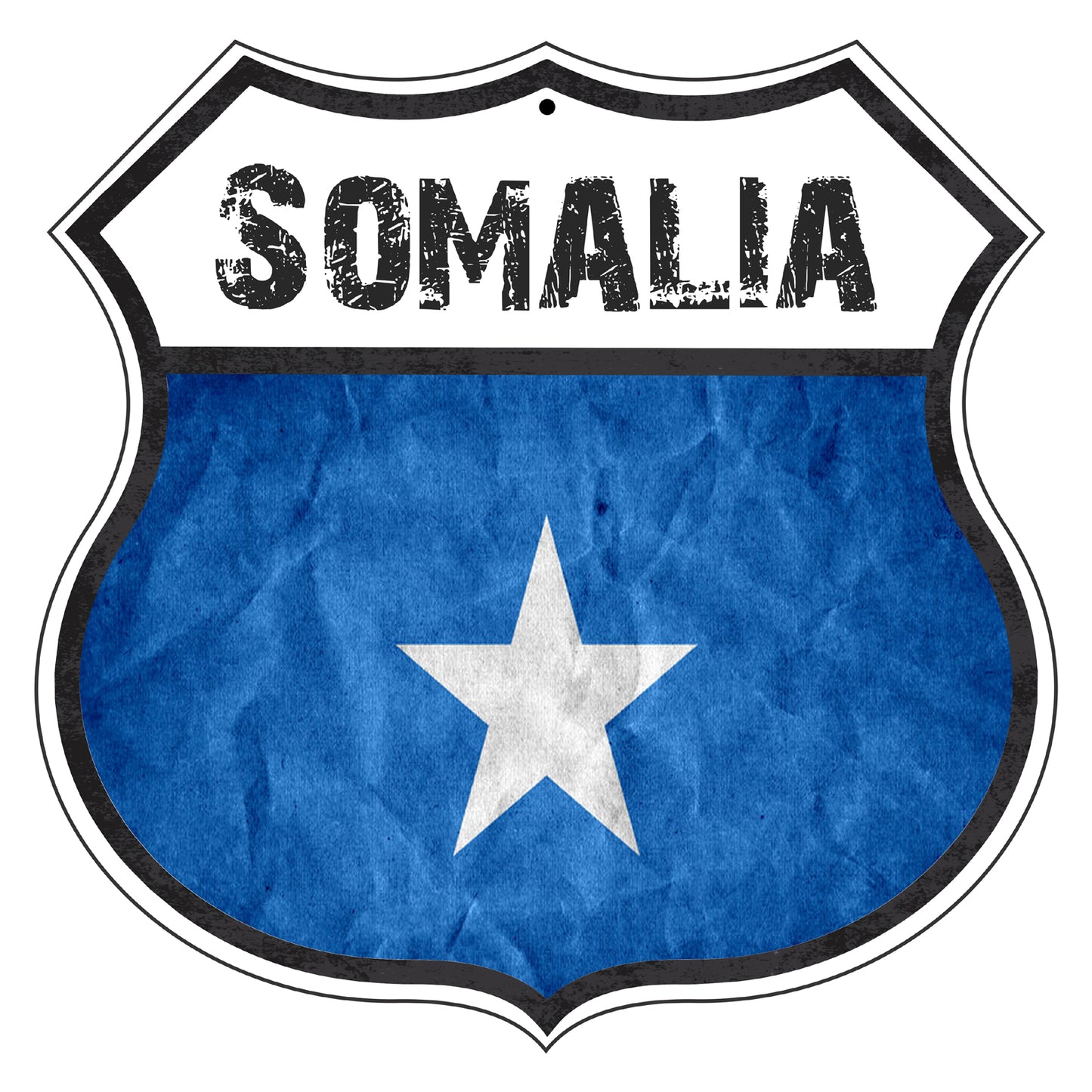 Somalia Flag Shield Sign