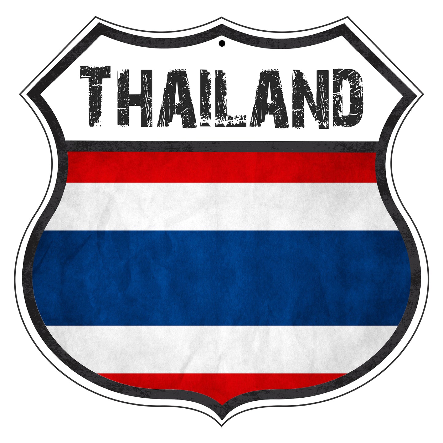Thailand Flag Shield Sign