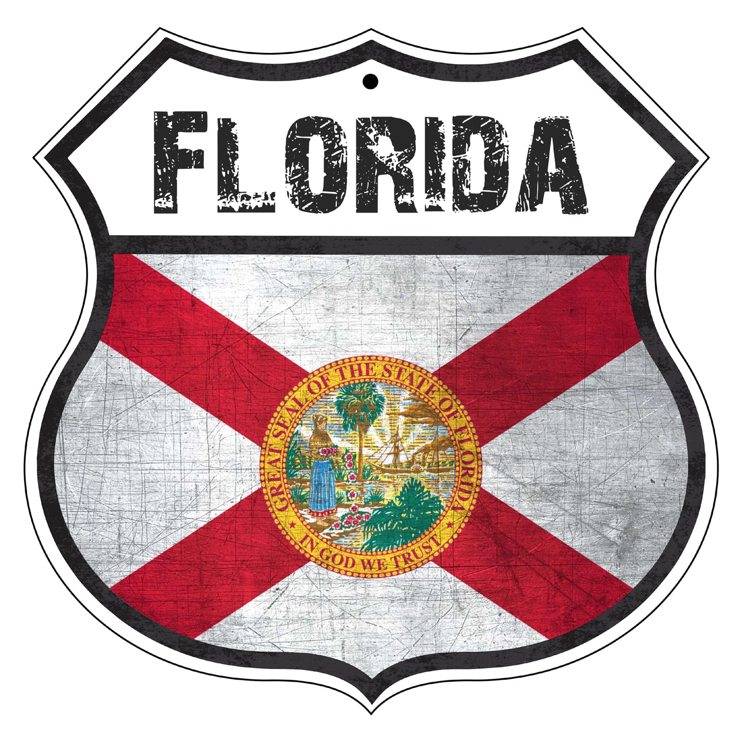 Florida Flag Shield Sign