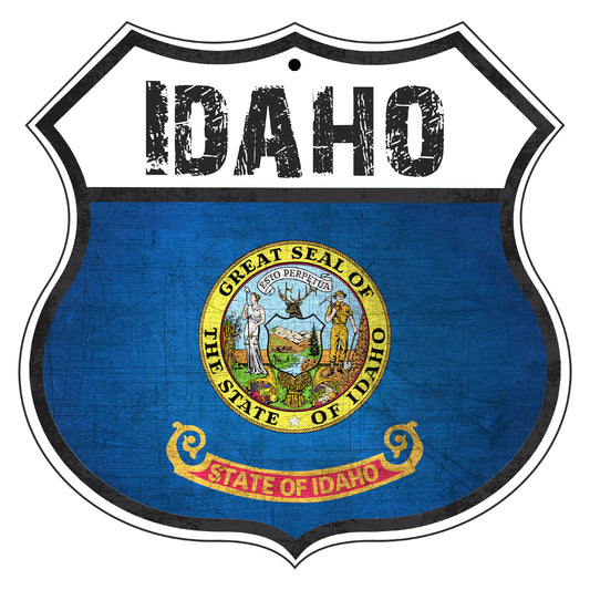 Idaho Flag Shield Sign