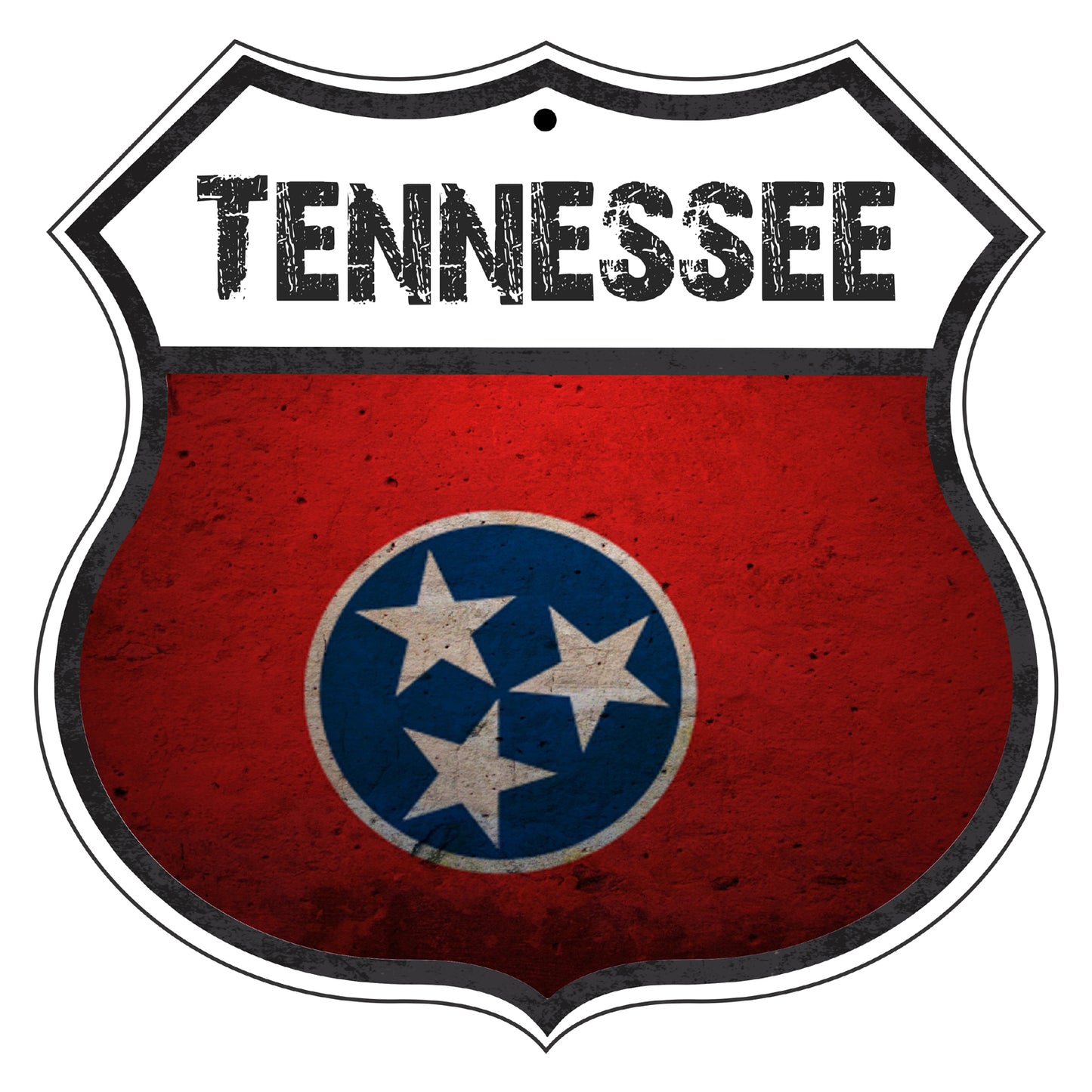 Tennessee Flag Shield Sign