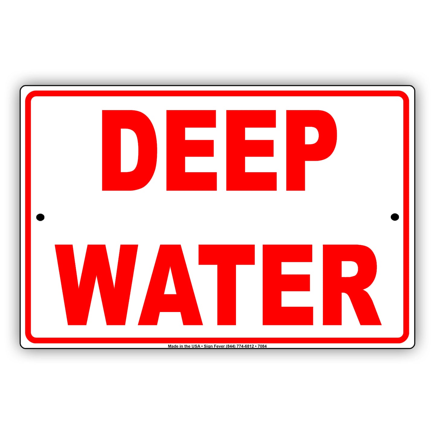 Deep Water Dangerous Ocean Diving Aluminum Metal Sign Plate