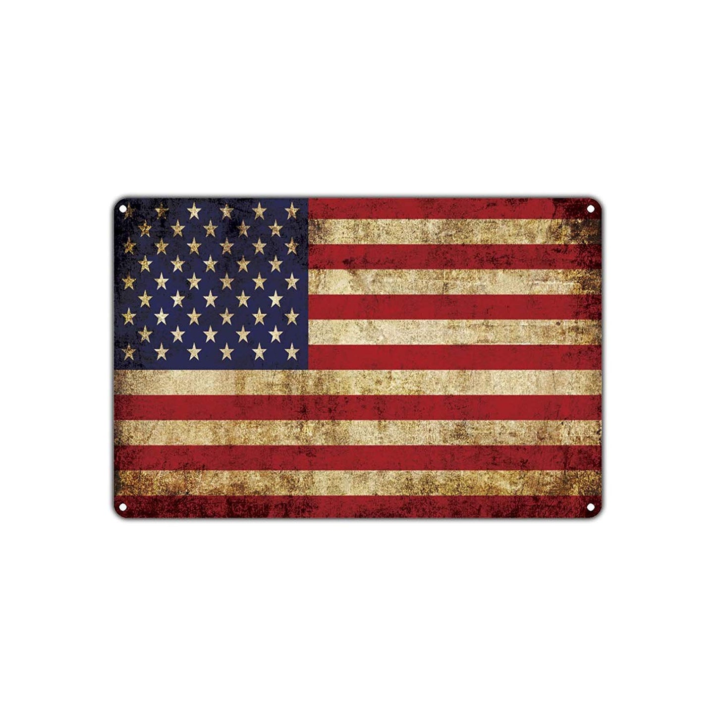 Usa Nation Flag Vintage Retro Wall Decor Art Store Man Cave Bar Garage Aluminum