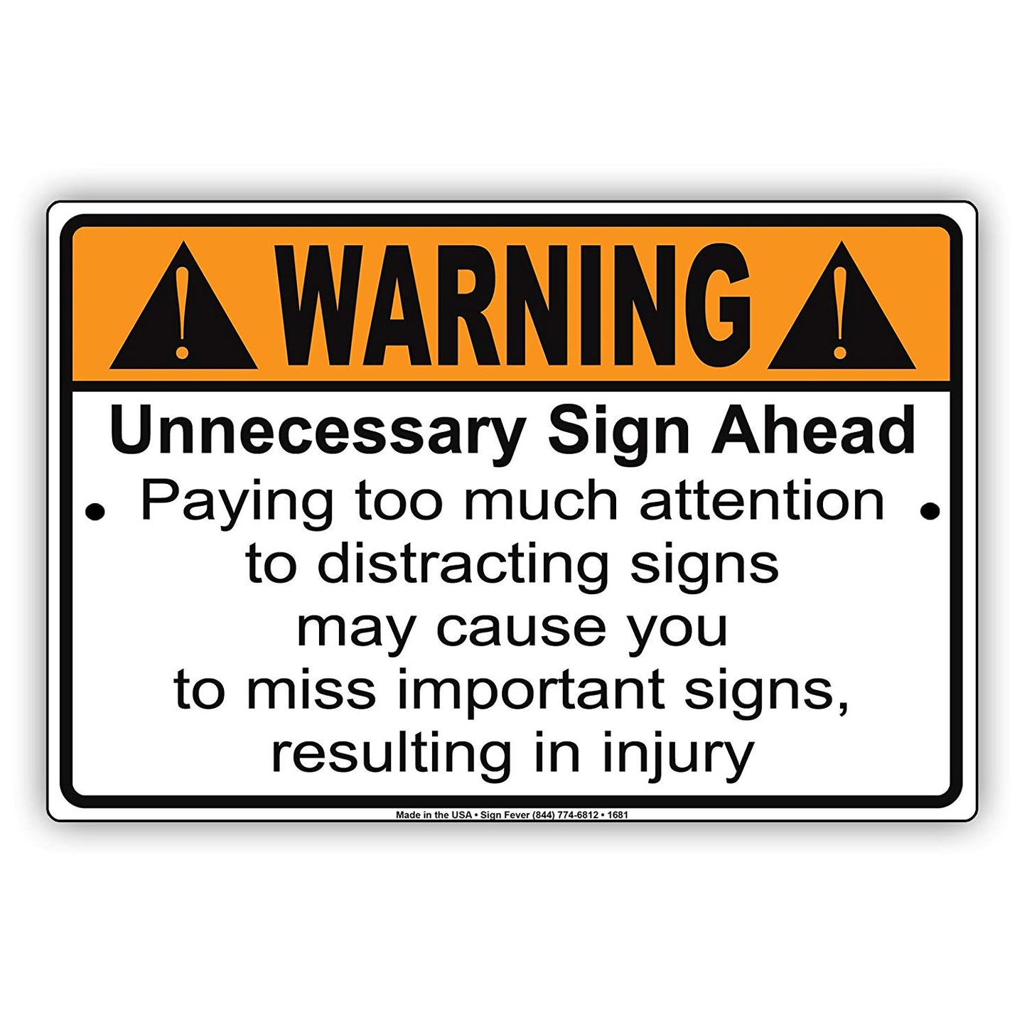Warning Unnecessary Ahead No Parking Keep Moving Private Property Restriction Notice Aluminum