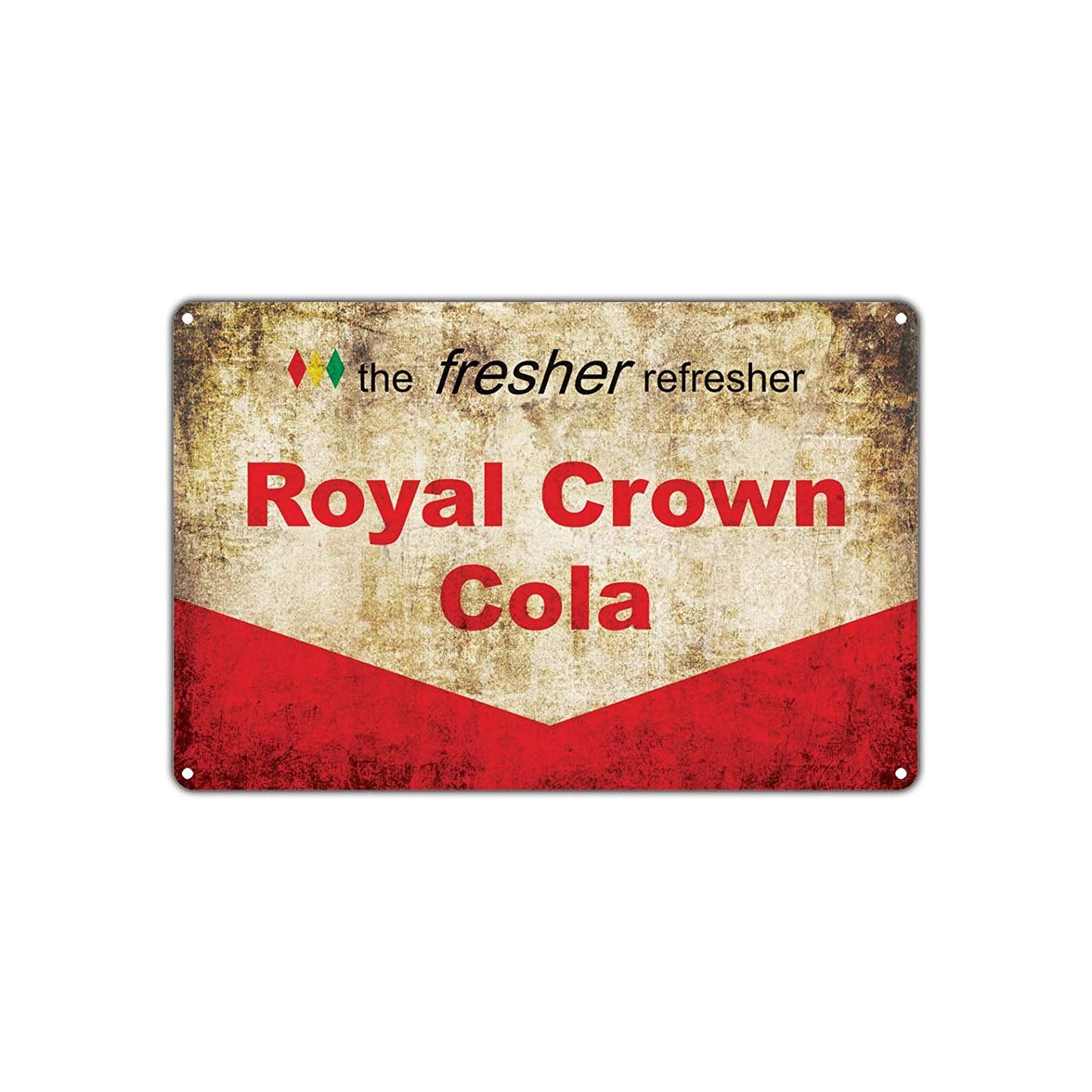 The Fresher Refresher Royal Crown Cola Soda Rc Retro Vintage Retro Man Cave Bar Garage Aluminum