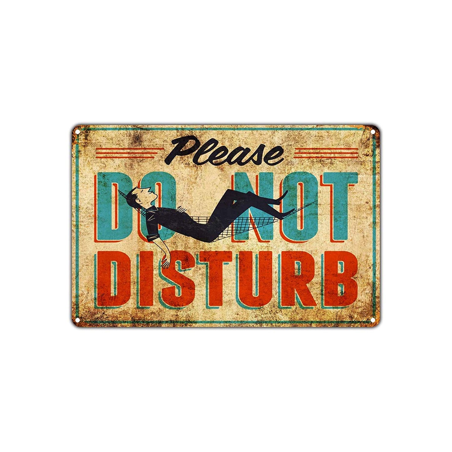 Please Do Not Disturb Quiet Vintage Retro Wall Decor Art Shop Man Cave Bar Garage Aluminum