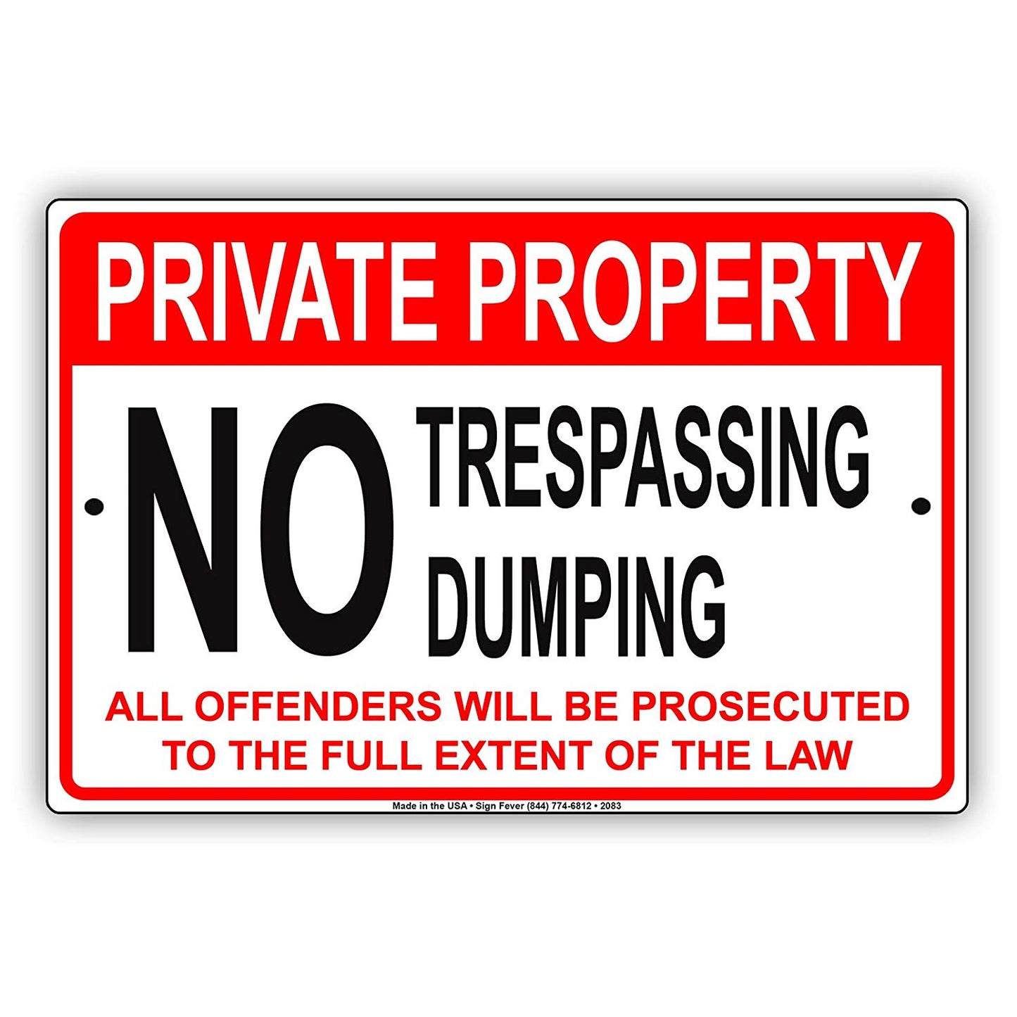 Private Road Dead End No Turn Around Property Restriction Caution Alert Warning Notice Aluminum