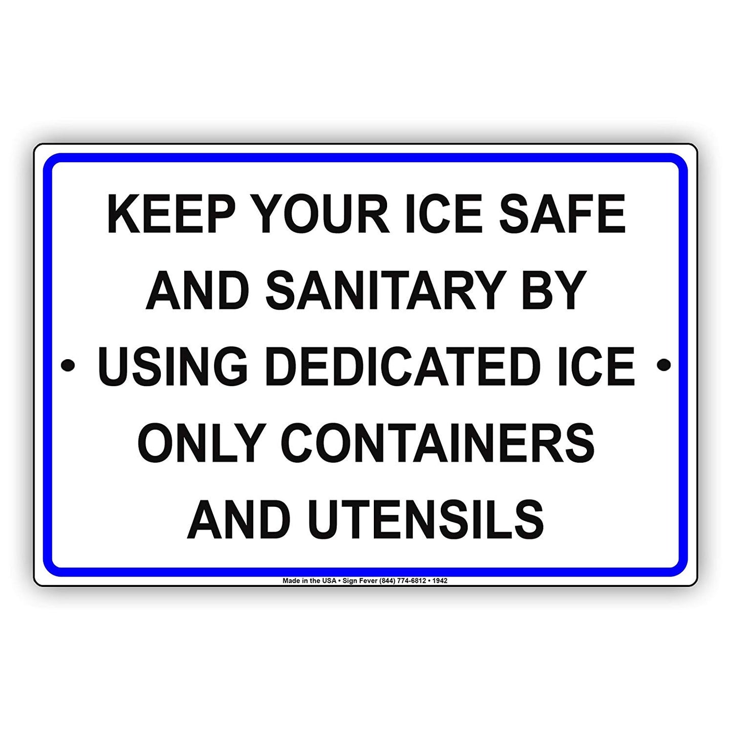 Keep Your Ice Safe And Sanitary By Using Dedicated Ice Only Containers And Utensils Aluminum