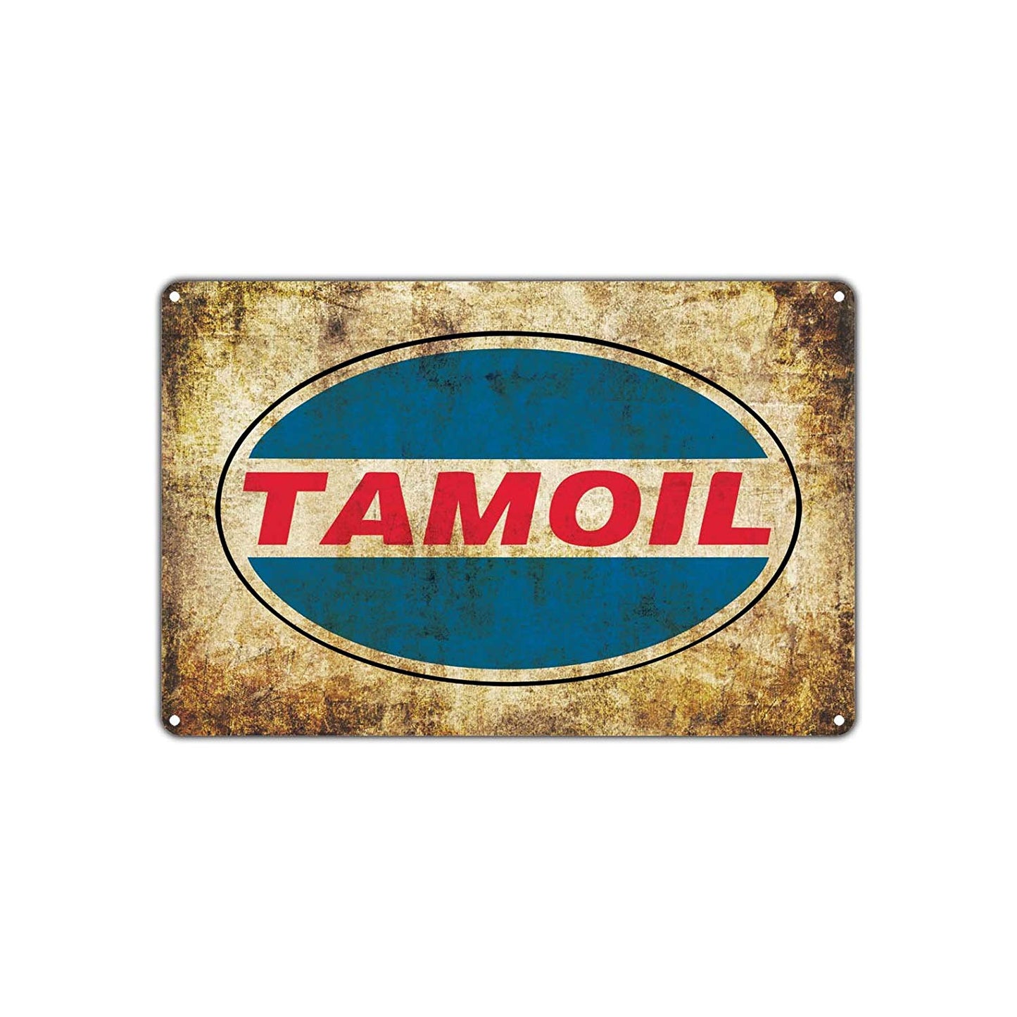 Tamoil Petroleum Auto Gasoline Oil Gas Station Retro Retro Wall Decor Art Man Cave Aluminum