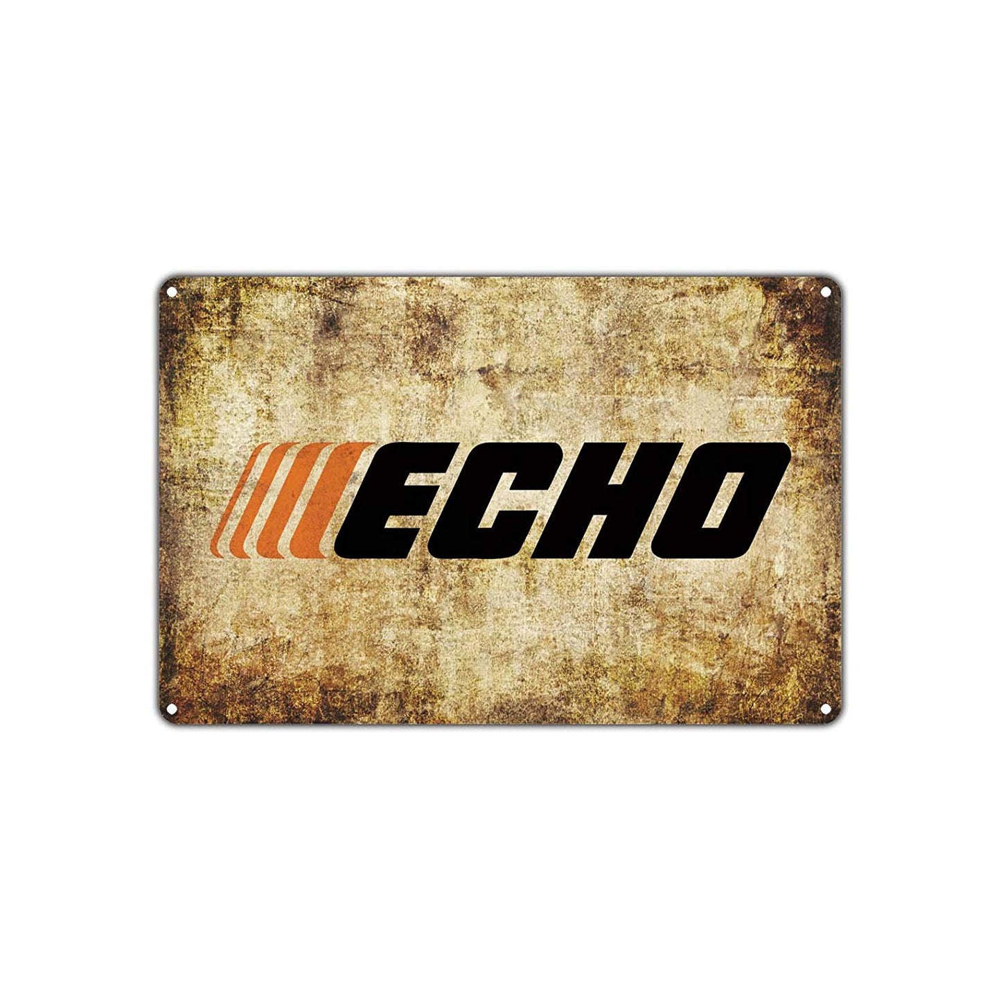 Echo Power Equipment Chain Saw Gas Oil Auto Toolbox Garage Retro Decor Art Store Man Cave Aluminum