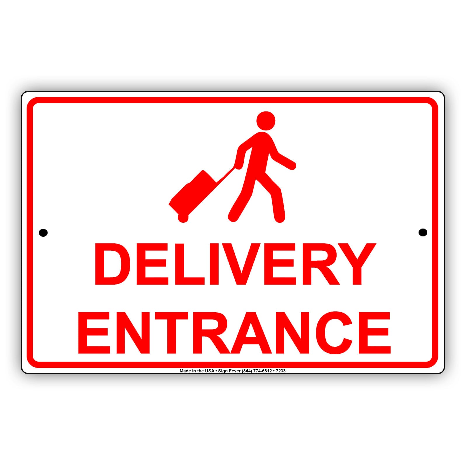 Delivery Entrance Post Office Street Road Aluminum Metal Sign Plate