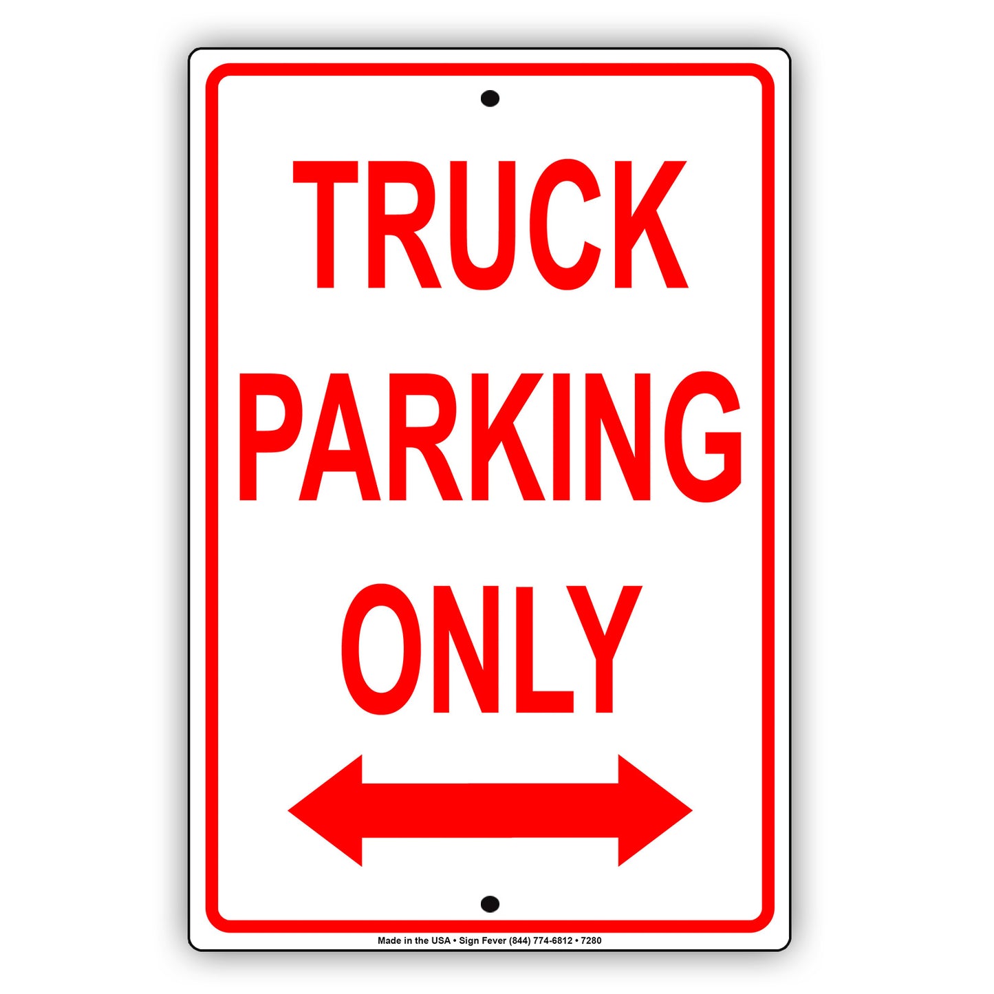 Truck Parking Only Reserved Parking Aluminum Metal Sign Plate