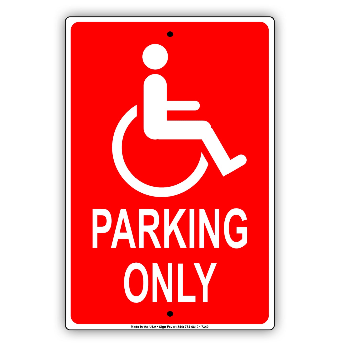 Handicap Parking Only All Others Will Be Towed For Violation Aluminum Metal Sign Plate
