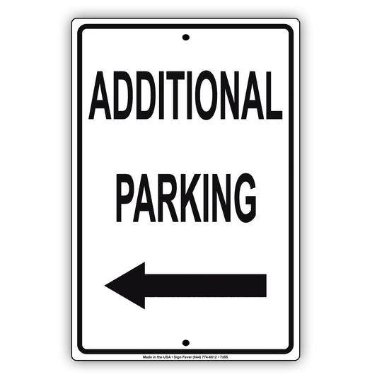 Additional Parking Aluminum Decor Garage Sign