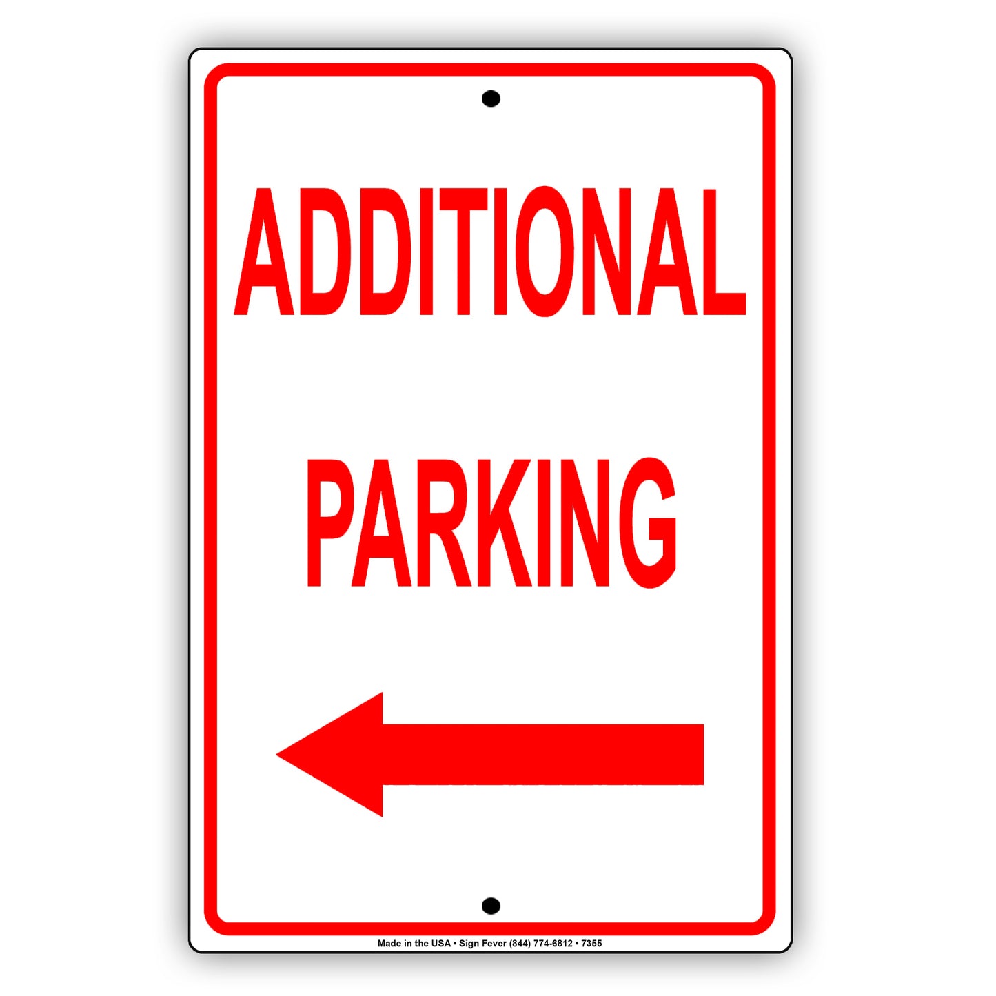 Additional Parking Aluminum Decor Garage Sign