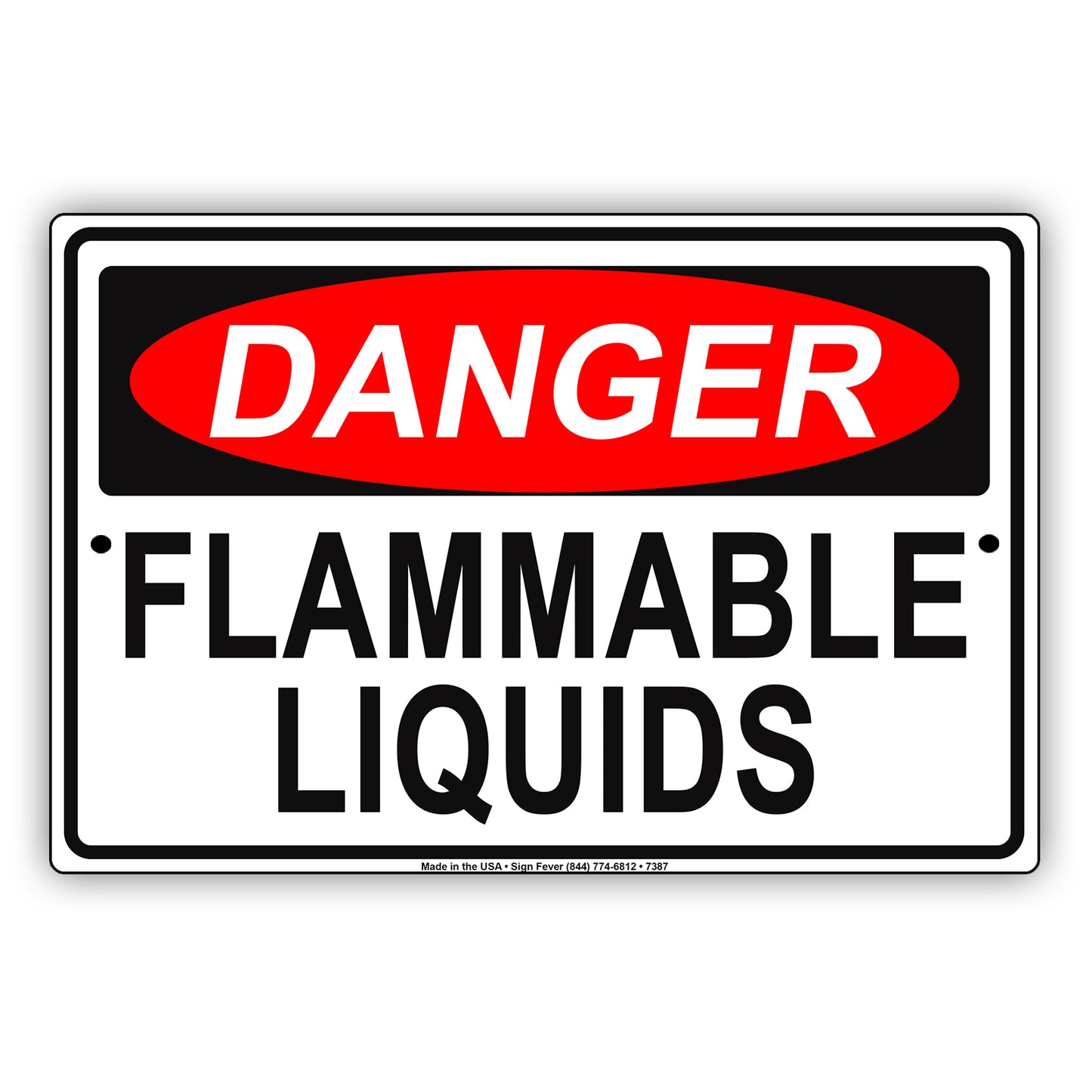 Danger Flammable Liquids Restriction Strictly Prohibited Alert Notice Aluminum Metal Sign Plate